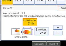 Schermafbeelding bedieningspaneel