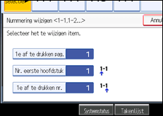 Schermafbeelding bedieningspaneel