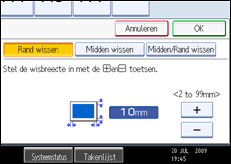 Schermafbeelding bedieningspaneel