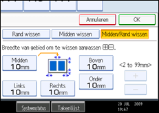 Schermafbeelding bedieningspaneel