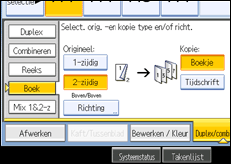 Schermafbeelding bedieningspaneel
