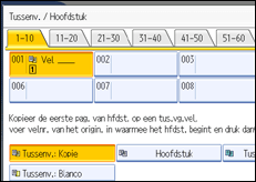 Schermafbeelding bedieningspaneel