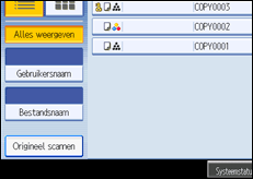 Schermafbeelding bedieningspaneel