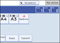 Schermafbeelding bedieningspaneel