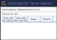 Schermafbeelding bedieningspaneel