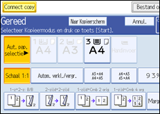 Schermafbeelding bedieningspaneel