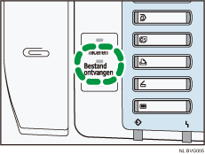 Illustratie van indicatielampje Ontv. berichten