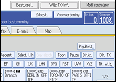 Schermafbeelding Bedieningspaneel