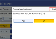 Schermafbeelding Bedieningspaneel
