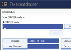 Schermafbeelding Bedieningspaneel