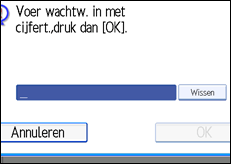 Afbeelding scherm bedieningspaneel
