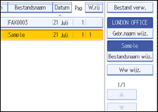Schermafbeelding Bedieningspaneel