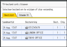 Schermafbeelding Bedieningspaneel
