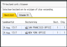 Schermafbeelding Bedieningspaneel