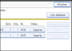 Schermafbeelding Bedieningspaneel