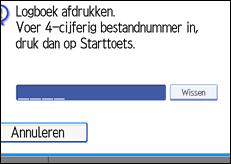 Schermafbeelding Bedieningspaneel
