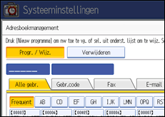 Schermafbeelding Bedieningspaneel