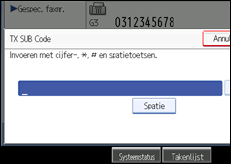 Schermafbeelding Bedieningspaneel