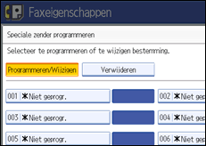 Schermafbeelding Bedieningspaneel