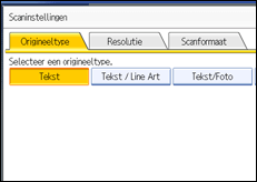 Schermafbeelding Bedieningspaneel