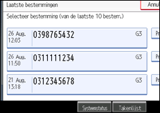 Schermafbeelding Bedieningspaneel