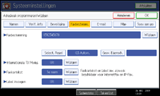 Schermafbeelding Bedieningspaneel