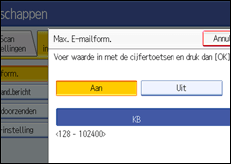 Schermafbeelding Bedieningspaneel