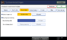 Schermafbeelding Bedieningspaneel
