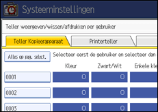 Schermafbeelding Bedieningspaneel
