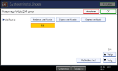 Schermafbeelding Bedieningspaneel