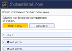Schermafbeelding Bedieningspaneel