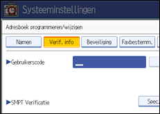 Schermafbeelding Bedieningspaneel