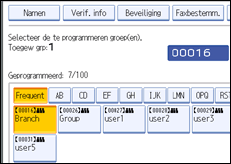 Schermafbeelding Bedieningspaneel