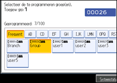 Schermafbeelding Bedieningspaneel
