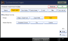 Schermafbeelding Bedieningspaneel