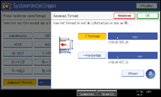 Illustratie scherm bedieningspaneel