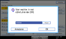 Illustratie scherm bedieningspaneel
