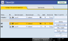 Illustratie scherm bedieningspaneel