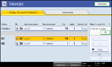 Illustratie scherm bedieningspaneel