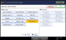 Illustratie scherm bedieningspaneel