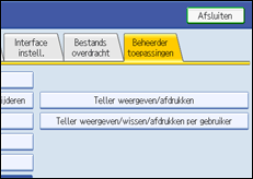 Schermafbeelding Bedieningspaneel