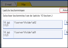Schermafbeelding Bedieningspaneel