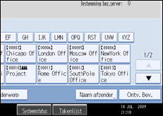 Schermafbeelding Bedieningspaneel