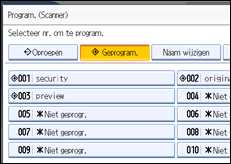 Schermafbeelding Bedieningspaneel