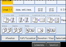 Schermafbeelding Bedieningspaneel