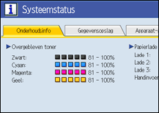 Schermafbeelding Bedieningspaneel