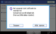 Schermafbeelding Bedieningspaneel