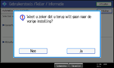 Schermafbeelding Bedieningspaneel