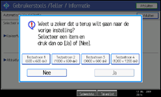 Schermafbeelding Bedieningspaneel
