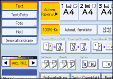 Abbildung des Bedienfeld-Displays